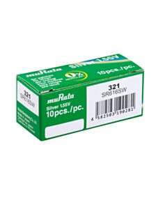 Hõbeoksiid kellapatarei 321 SR616SW Murata