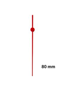 Punane plastist sekundiseier 80 mm