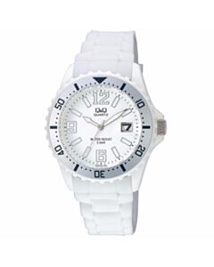 White Wrist Watch with Date A430J002Y