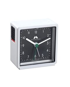 Valge äratuskell UTS musta numbrilauaga