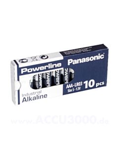 AAA patareid Panasonic Powerline LR03 10-pakk