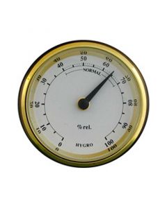 35 mm kuldse äärisega hügromeeter